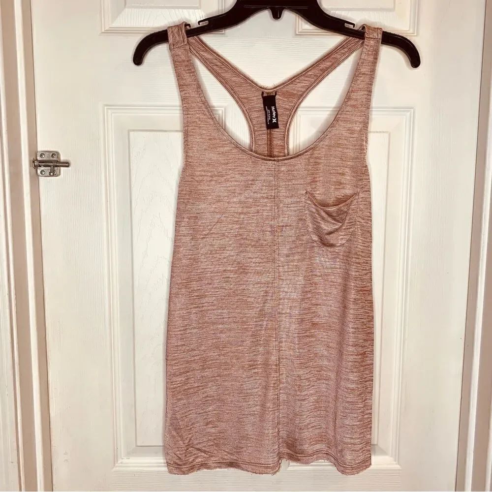 Hurley Racerback Tank Front Pocket Size Medium